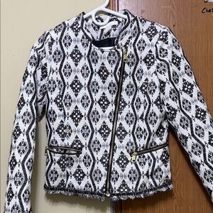 H&M Monochrome Geometric Blazer